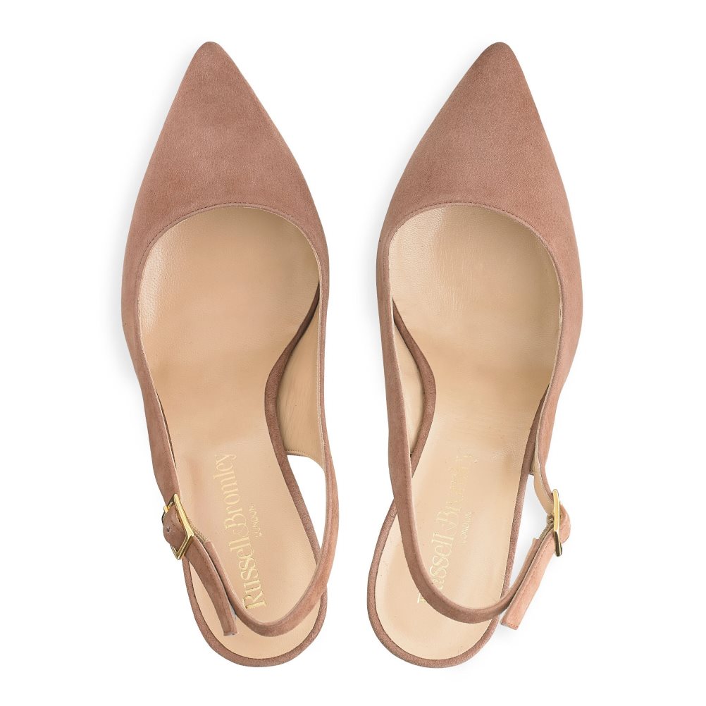 Russell And Bromley 85mm Slingback Høye Hæler Dame Brune | 849RPYQS