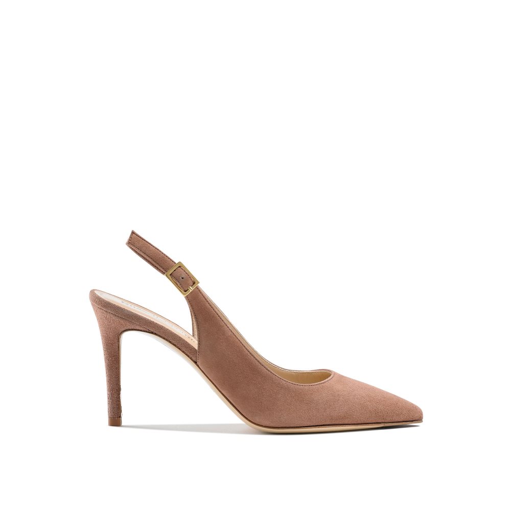 Russell And Bromley 85mm Slingback Høye Hæler Dame Brune | 849RPYQS