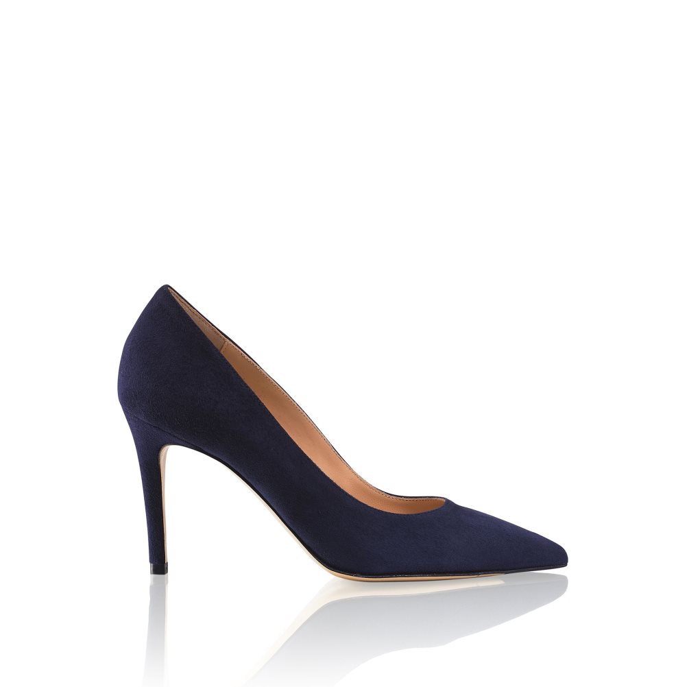 Russell And Bromley 85mm Stiletto Høye Hæler Dame Marineblå | 801GFTRV