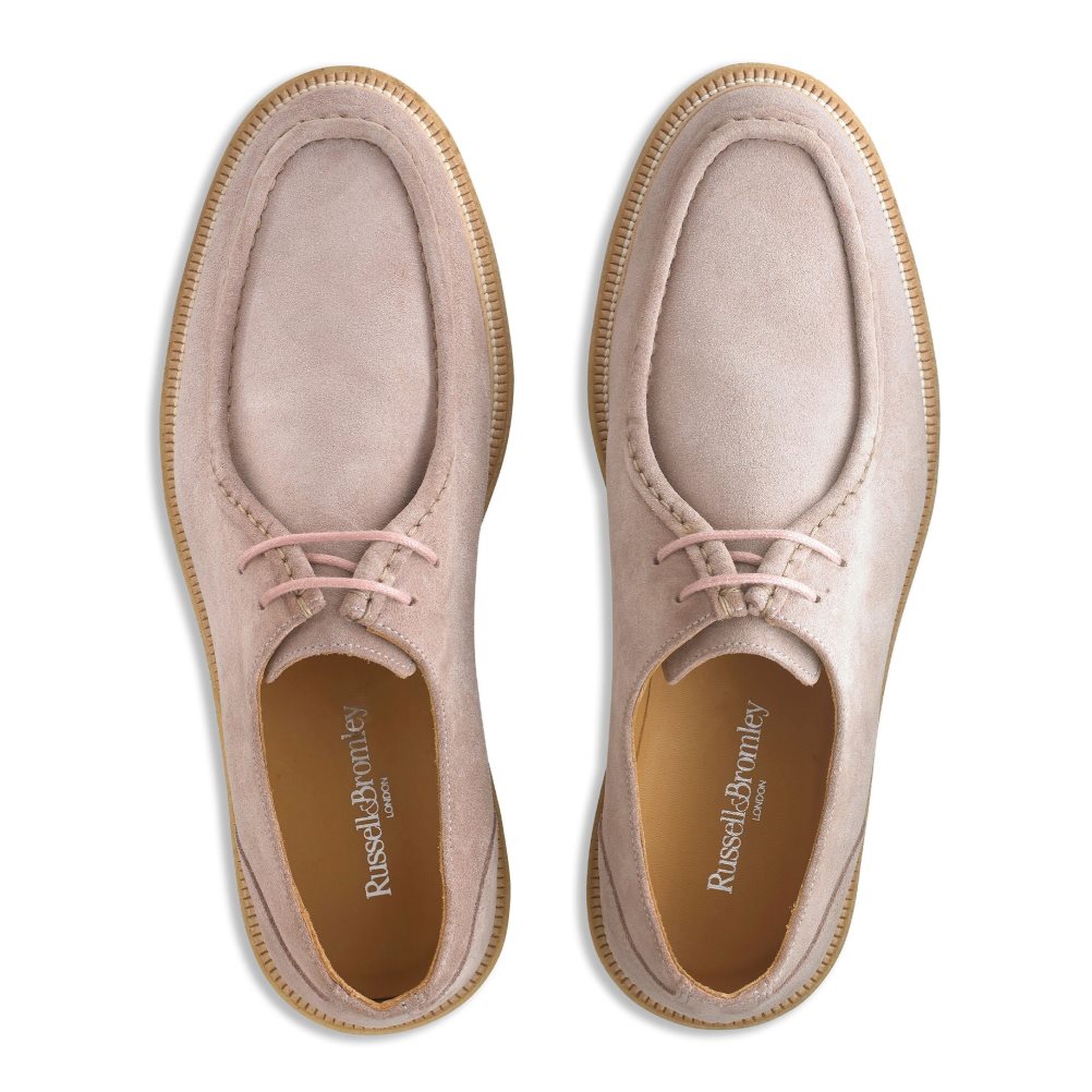 Russell And Bromley Algonquin Crepe Sole Trappeur Derby Sko Herre Rosa | 180HXBUN