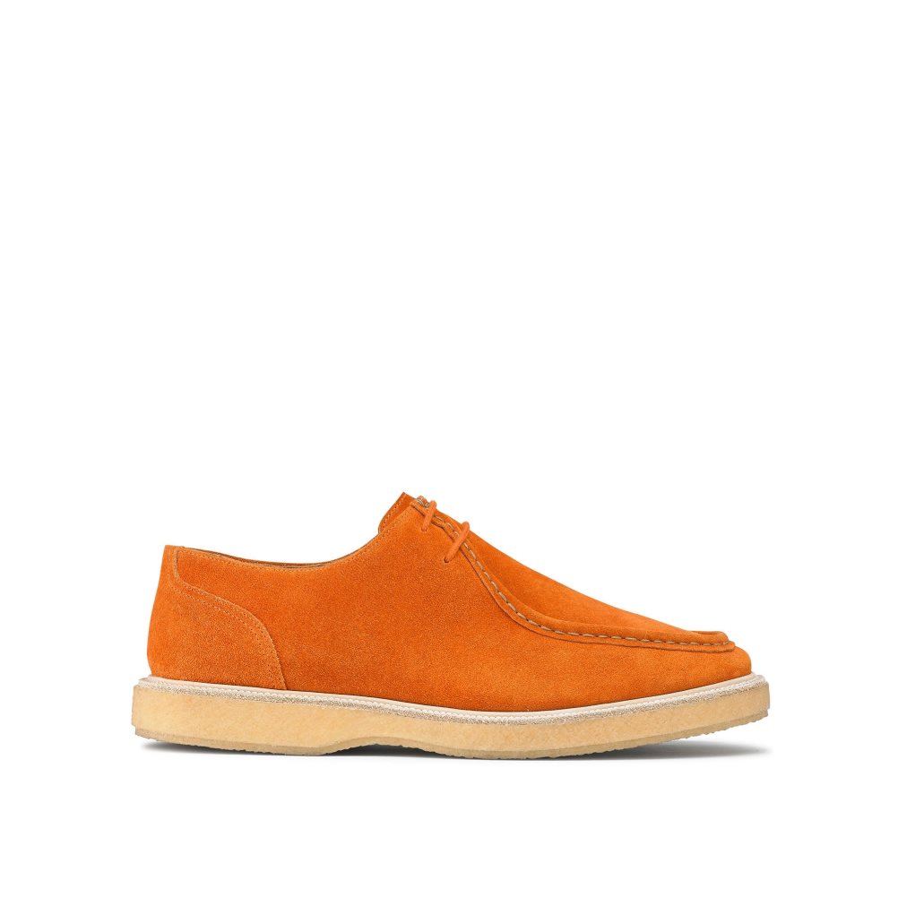 Russell And Bromley Algonquin Crepe Sole Trappeur Derby Sko Herre Oransje | 506DURNT