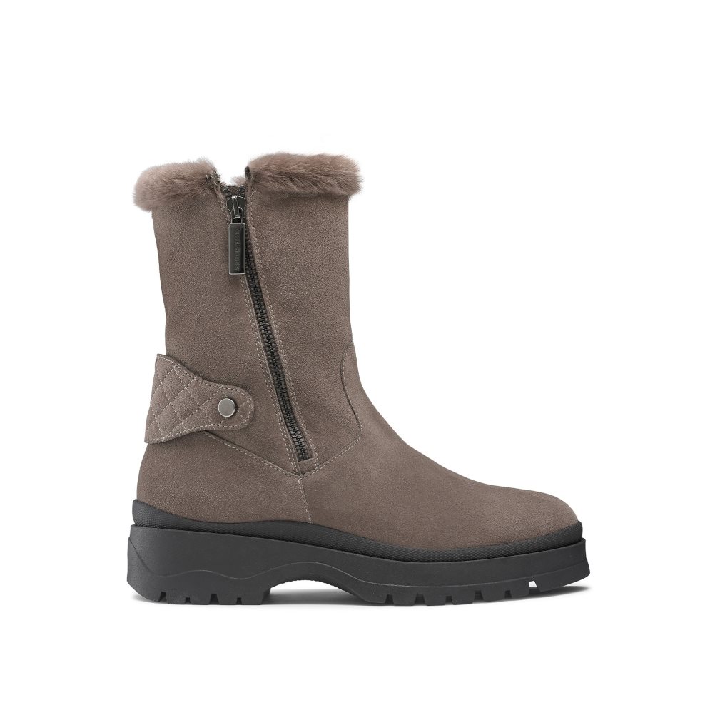 Russell And Bromley Arctic Shearling Forede Stomper Ankelstøvletter Dame Brune | 791BLQKX