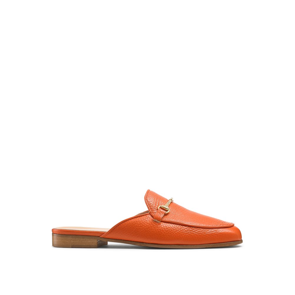 Russell And Bromley Backless Loafers Dame Oransje | 439VQAIT