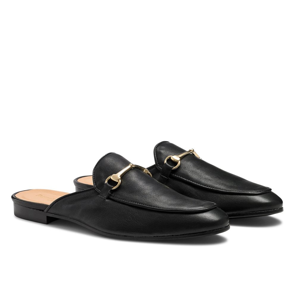 Russell And Bromley Backless Loafers Herre Svarte | 670CWVYL