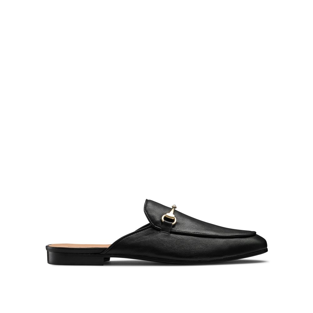 Russell And Bromley Backless Loafers Herre Svarte | 670CWVYL