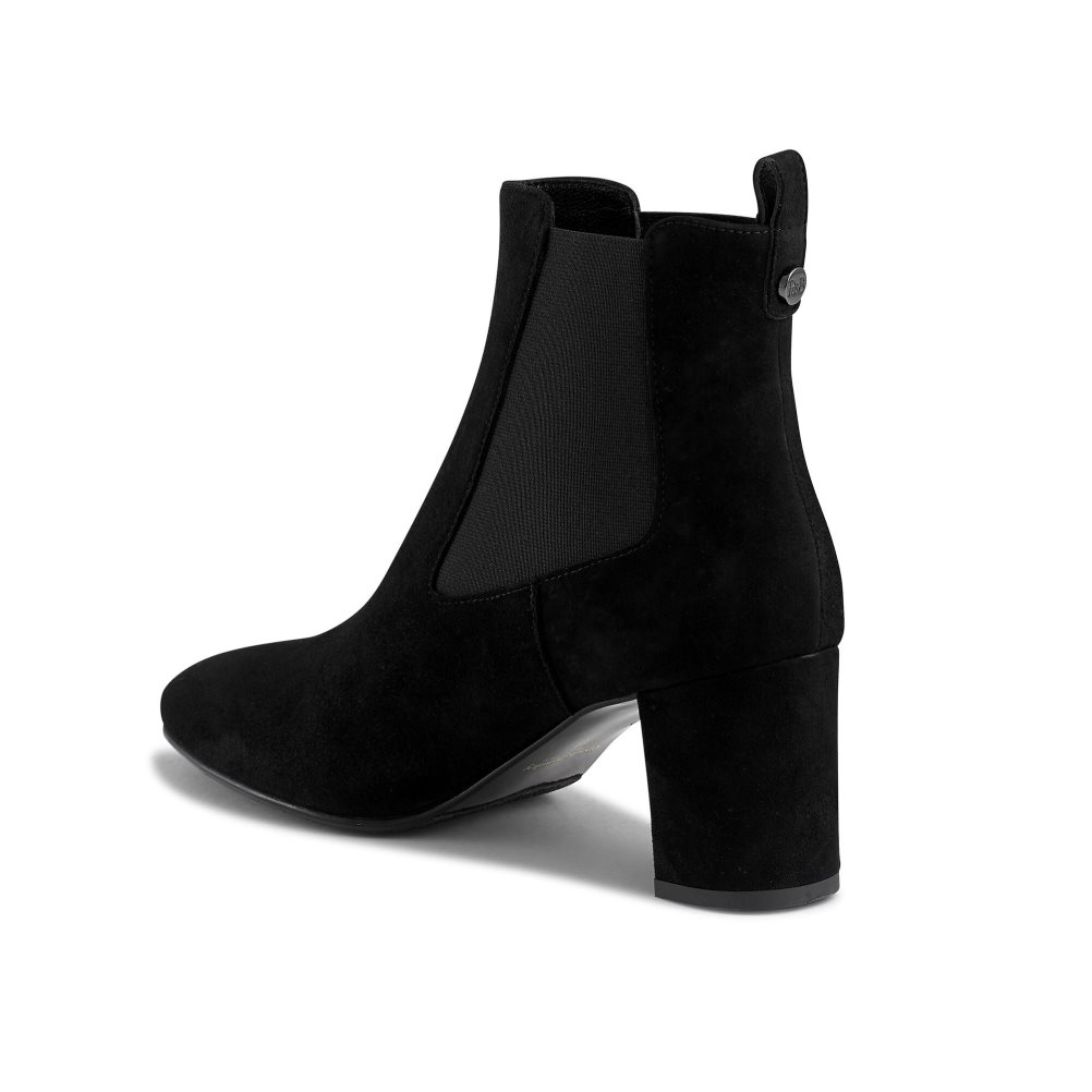 Russell And Bromley Beetle Block Heel Chelsea Støvler Dame Svarte | 150CVYRO