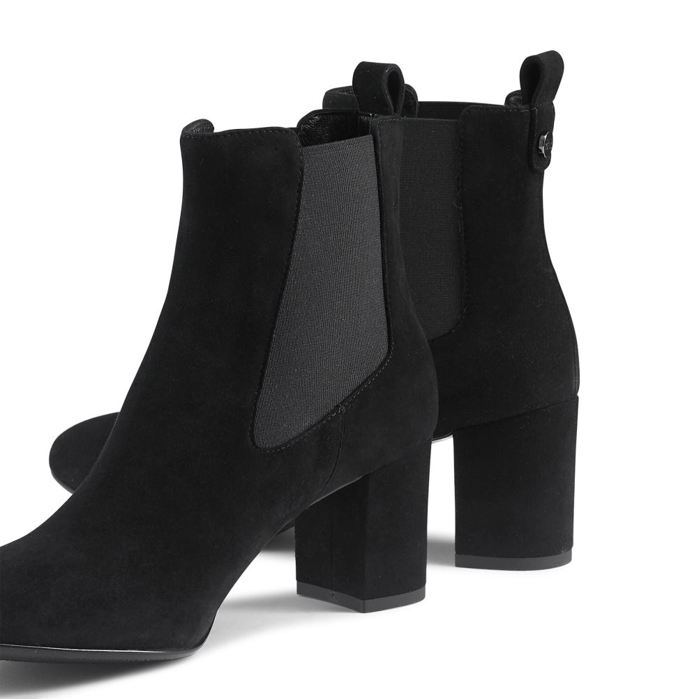 Russell And Bromley Beetle Block Heel Chelsea Støvler Dame Svarte | 150CVYRO