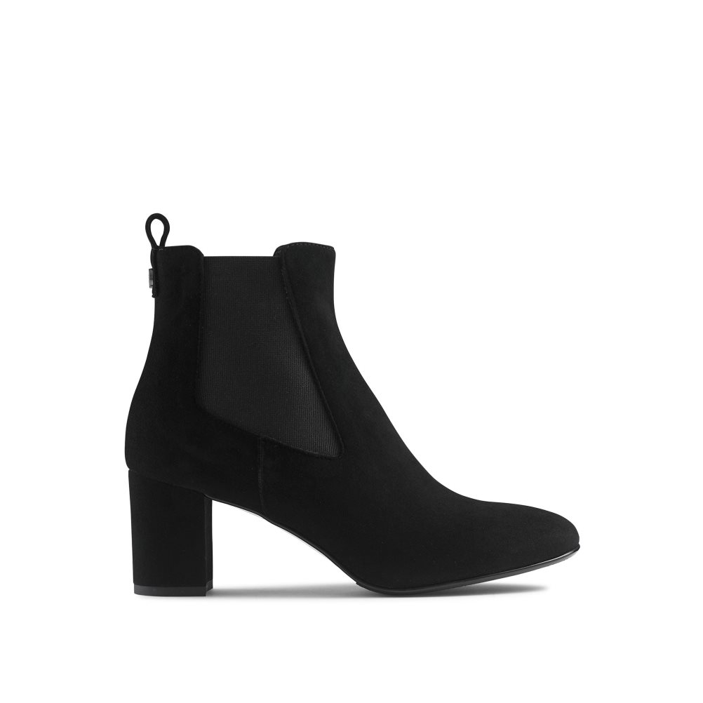 Russell And Bromley Beetle Block Heel Chelsea Støvler Dame Svarte | 150CVYRO