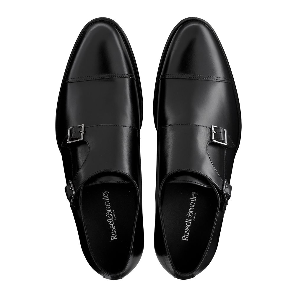 Russell And Bromley Birch Double Spenne Monk Kjoler Sko Herre Svarte | 810BPRYQ