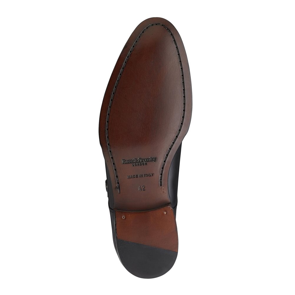 Russell And Bromley Birch Double Spenne Monk Kjoler Sko Herre Svarte | 810BPRYQ