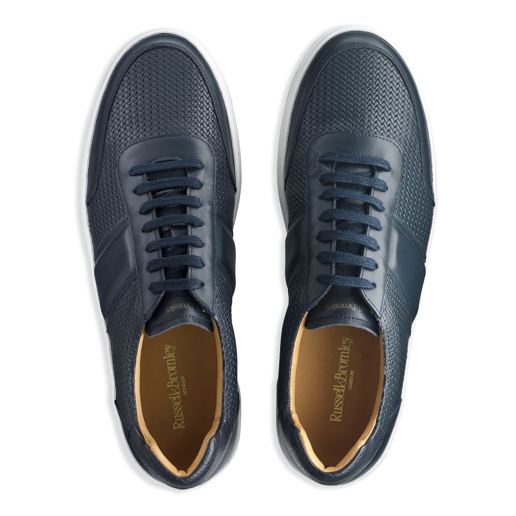 Russell And Bromley Bowery Oxford Blonder Joggesko Herre Marineblå | 135PHAFJ