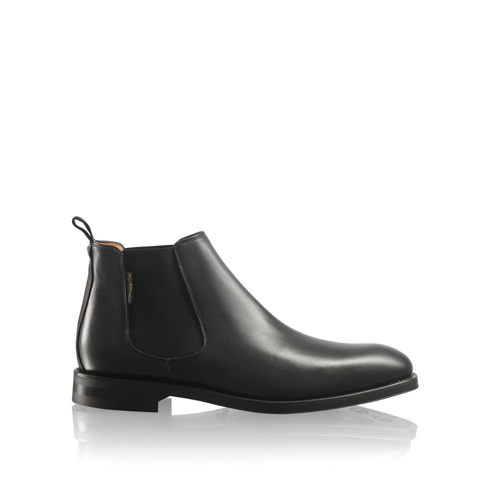 Russell And Bromley Burlington Chelsea Støvler Herre Svarte | 754TGZEU