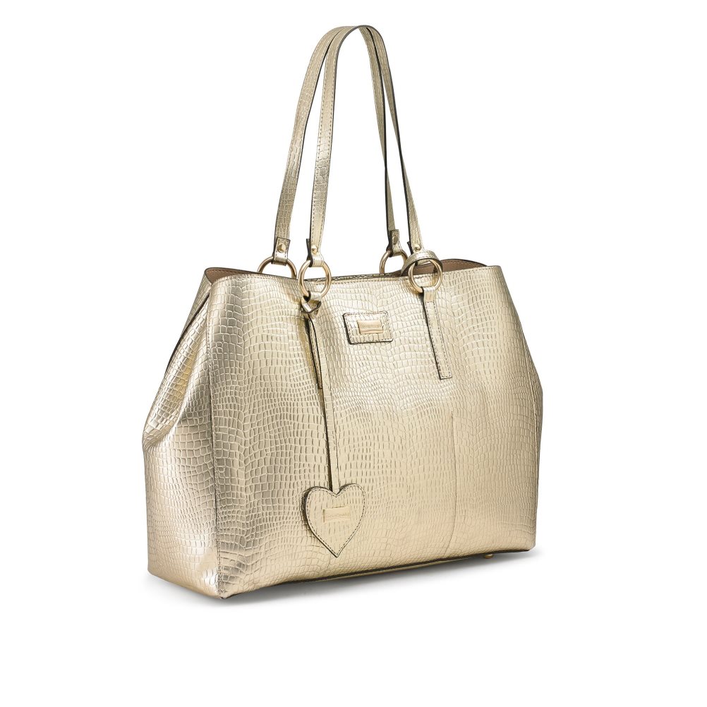 Russell And Bromley Cabana Oversized Shopper Tote Veske Dame Gull | 685MVKPC