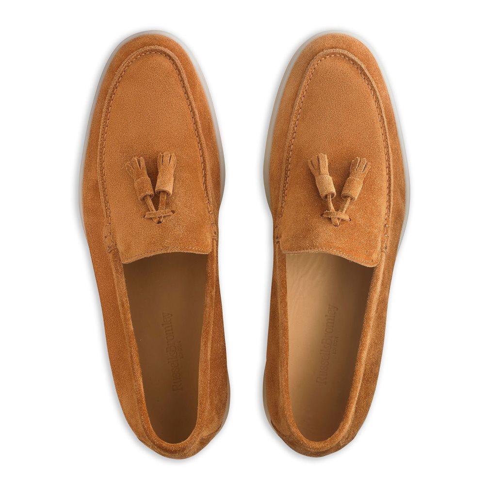 Russell And Bromley Cambria Tassel Loafers Herre Brune | 178GHKNC