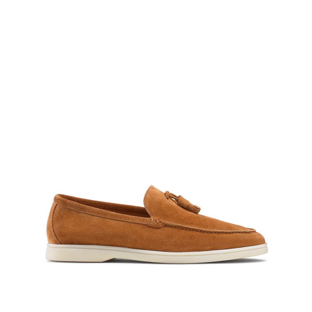 Russell And Bromley Cambria Tassel Loafers Herre Brune | 178GHKNC