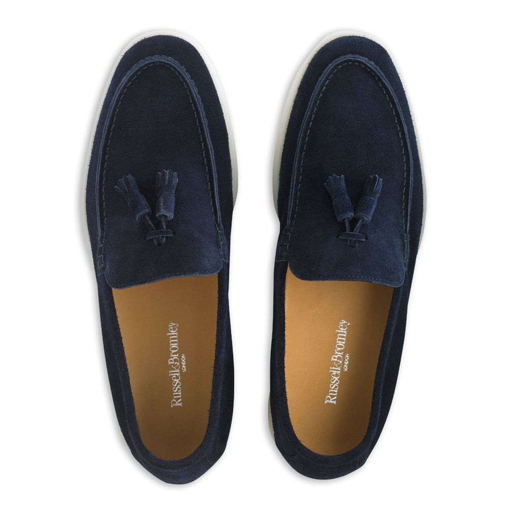 Russell And Bromley Cambria Tassel Loafers Herre Marineblå | 346CEVLX