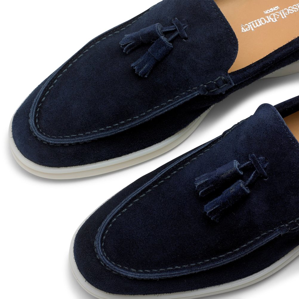 Russell And Bromley Cambria Tassel Loafers Herre Marineblå | 346CEVLX