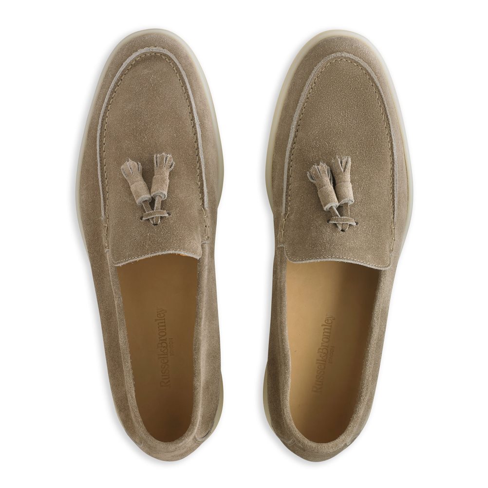 Russell And Bromley Cambria Tassel Loafers Herre Brune | 487WXGNB