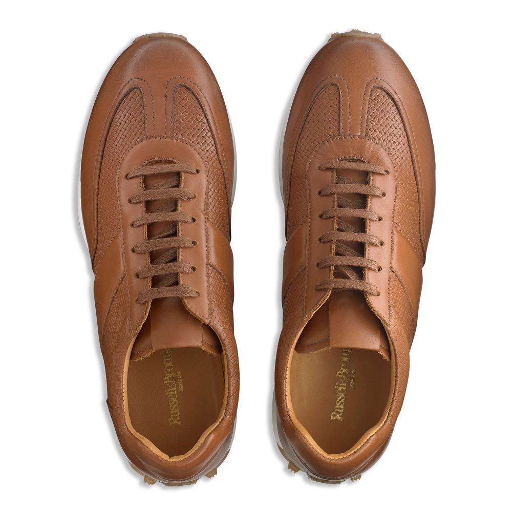 Russell And Bromley Candidate Oxford Blonder Runner Joggesko Herre Brune | 045YRXBC