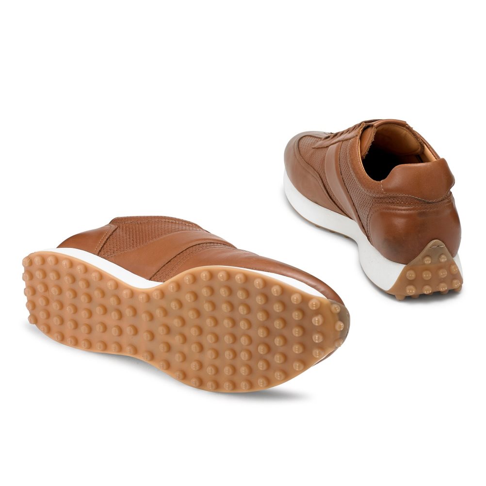 Russell And Bromley Candidate Oxford Blonder Runner Joggesko Herre Brune | 045YRXBC