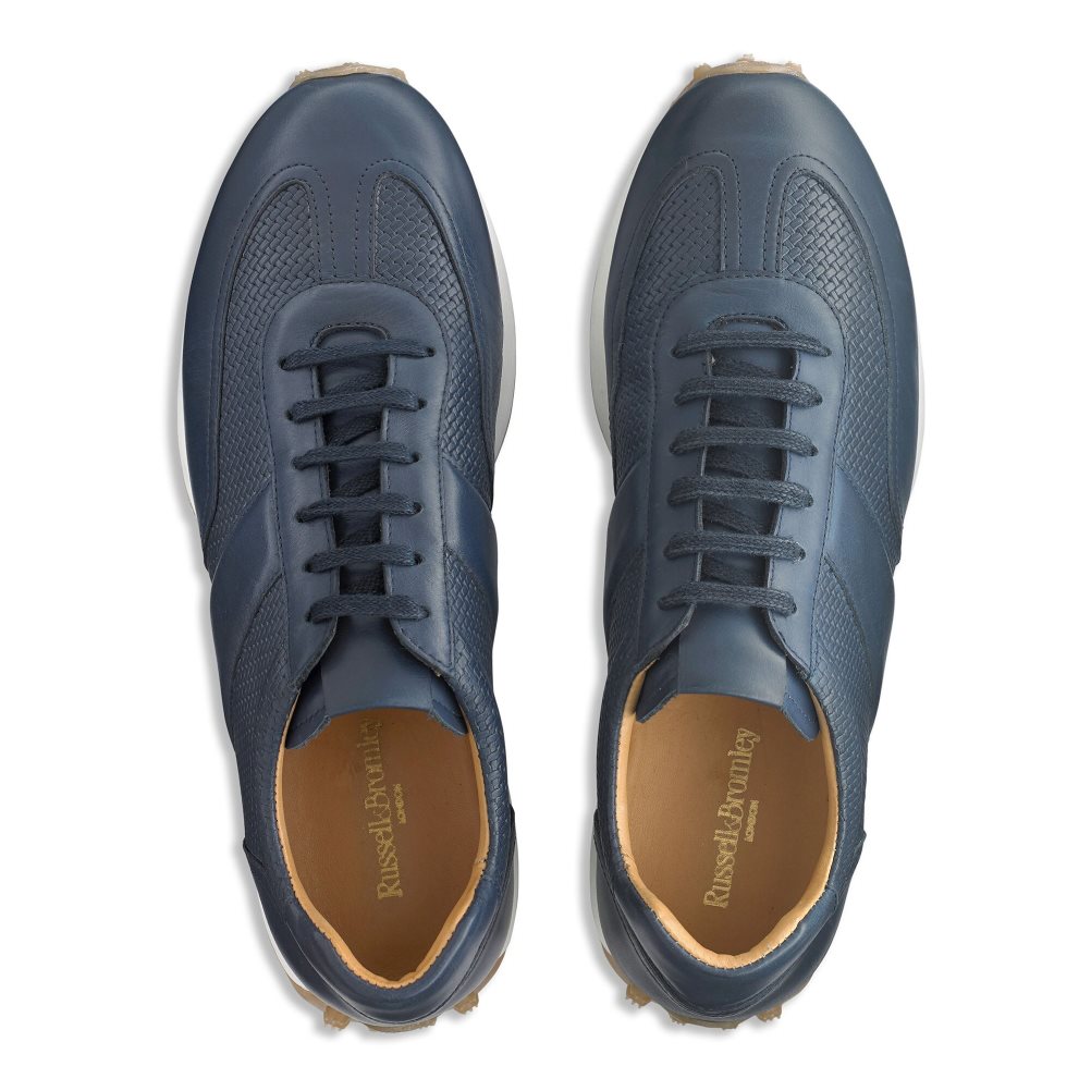 Russell And Bromley Candidate Oxford Blonder Runner Joggesko Herre Marineblå | 178VZKUE