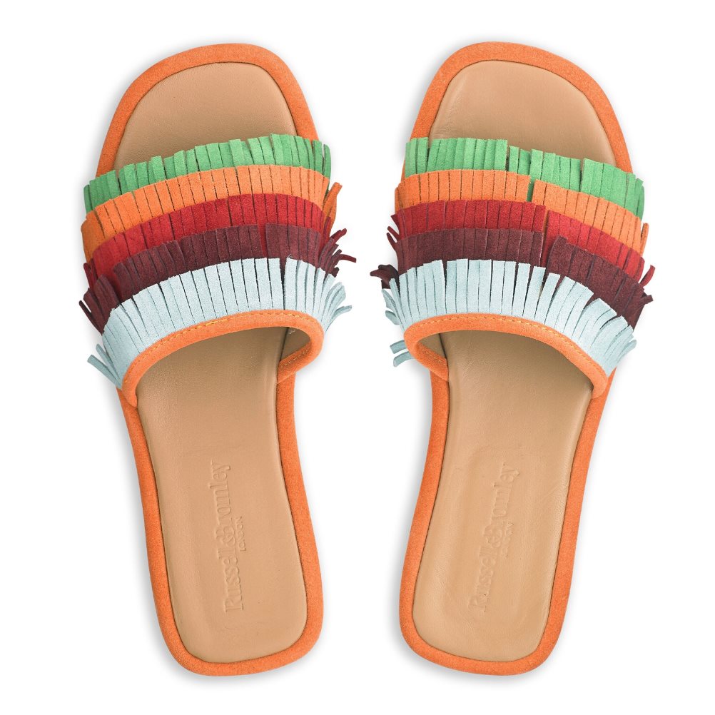 Russell And Bromley Cascade Fringe Tøfler Dame Multicolor | 315ICGBY