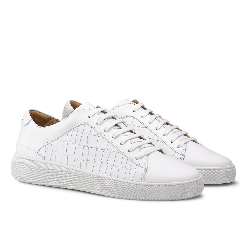 Russell And Bromley Clear Run Blonder-up Joggesko Herre Hvite | 567HMGBN