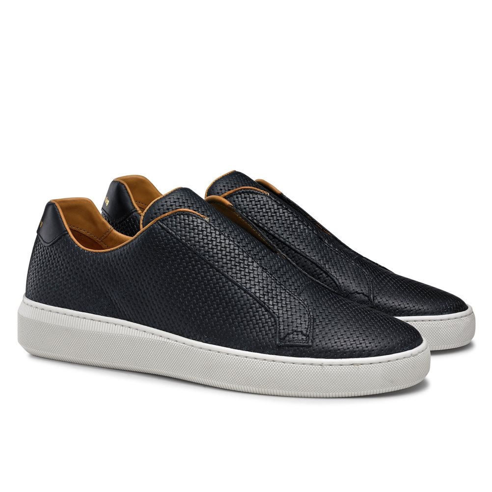 Russell And Bromley Clearway M Laceless Joggesko Herre Marineblå | 765RWAQM