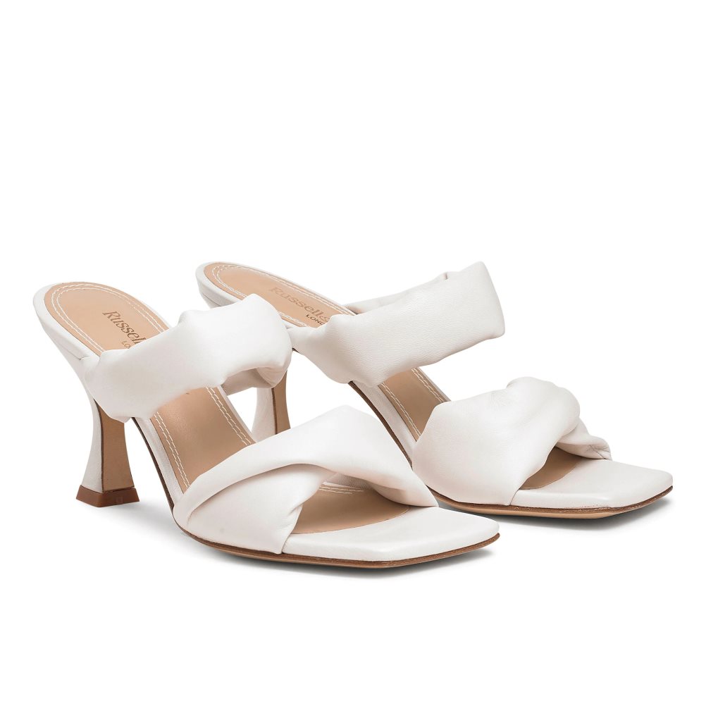 Russell And Bromley Cocktail Puff Reima Mules Sko Dame Hvite | 183OJAFW