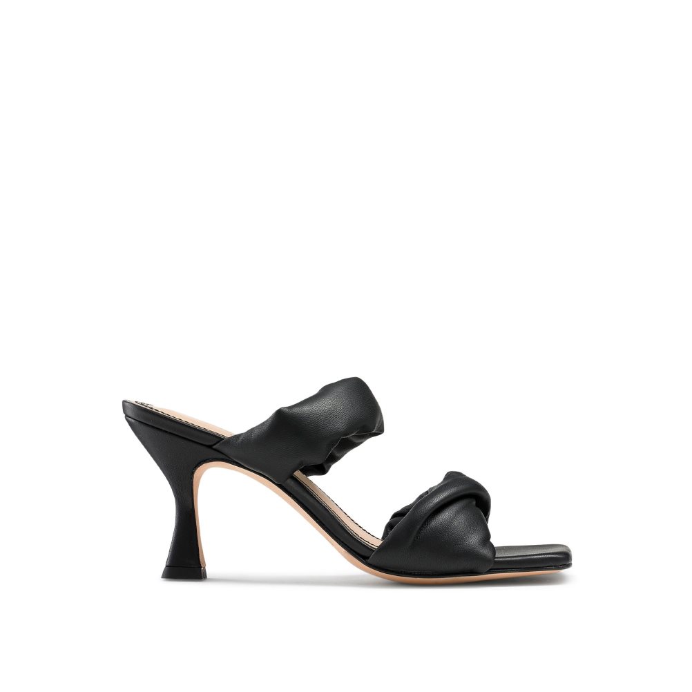 Russell And Bromley Cocktail Puff Reima Mules Sko Dame Svarte | 681EQTVH