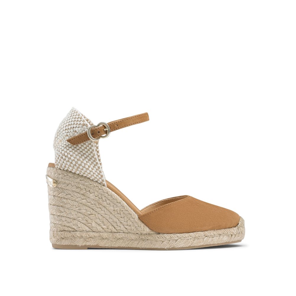 Russell And Bromley Coco-hi Espadrille Wedge Dame Brune | 951VCIKH