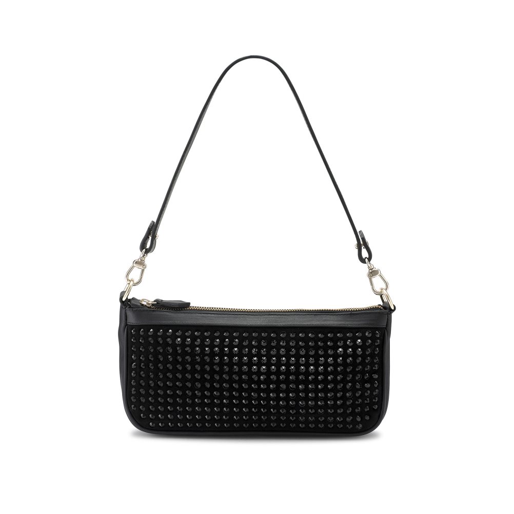 Russell And Bromley Cosmo+ Embellished Skulderveske Dame Svarte | 983JWBYA