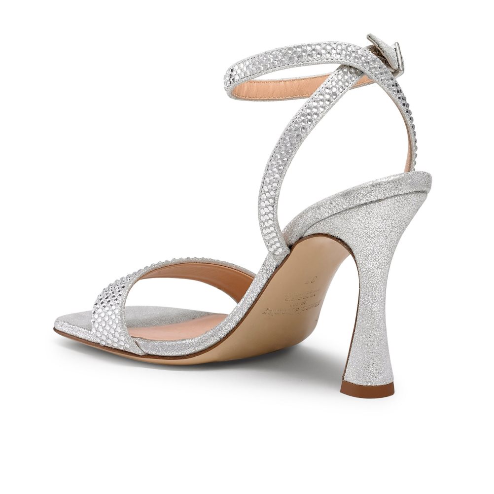 Russell And Bromley Cosmo+ Strappy Sandaler med Hæl Dame Sølv | 307PZHMV