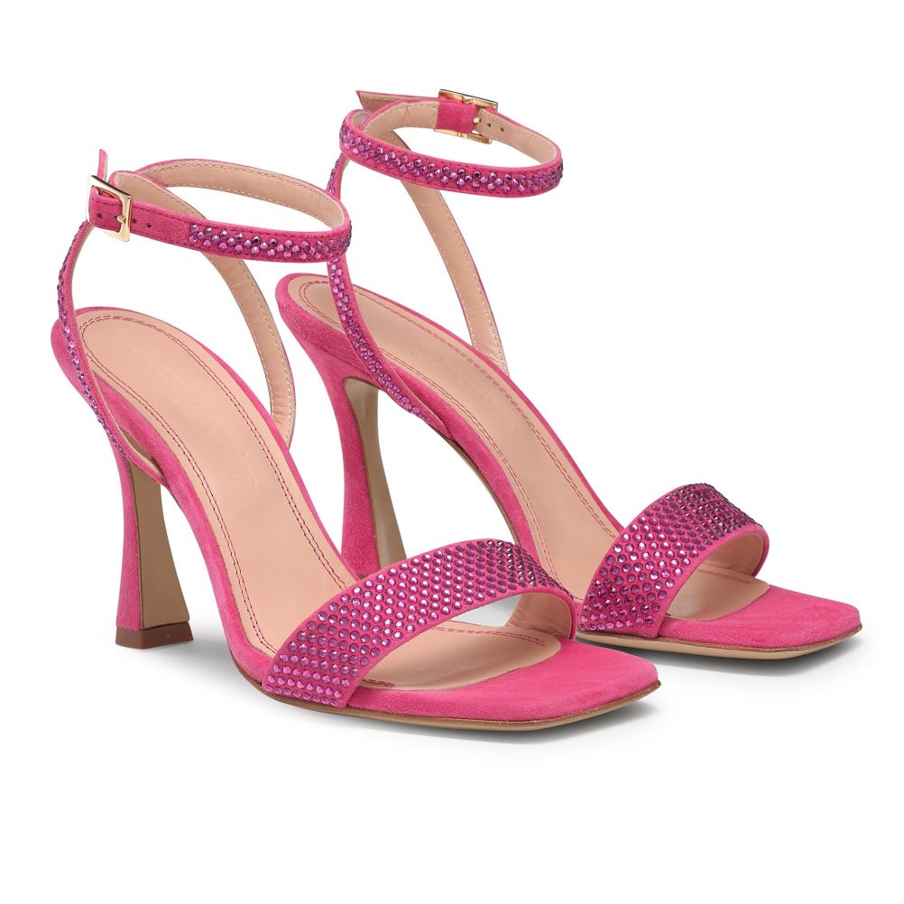 Russell And Bromley Cosmo+ Strappy Sandaler med Hæl Dame Rosa | 591HFDUO