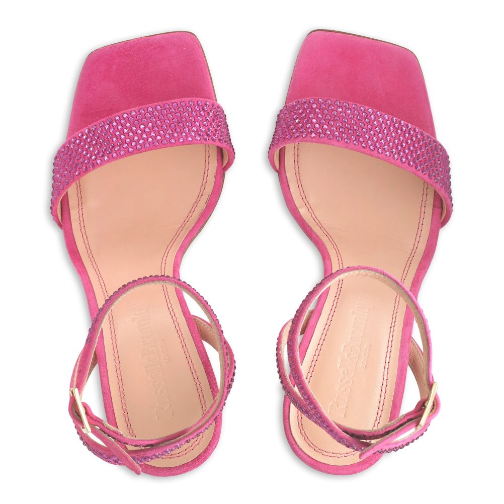 Russell And Bromley Cosmo+ Strappy Sandaler med Hæl Dame Rosa | 591HFDUO