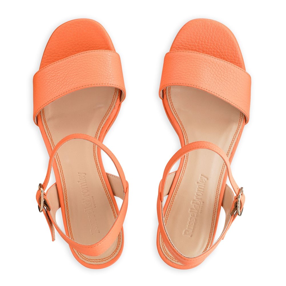 Russell And Bromley Discoqueen Platform Sandaler med Hæl Dame Oransje | 134BZRAX