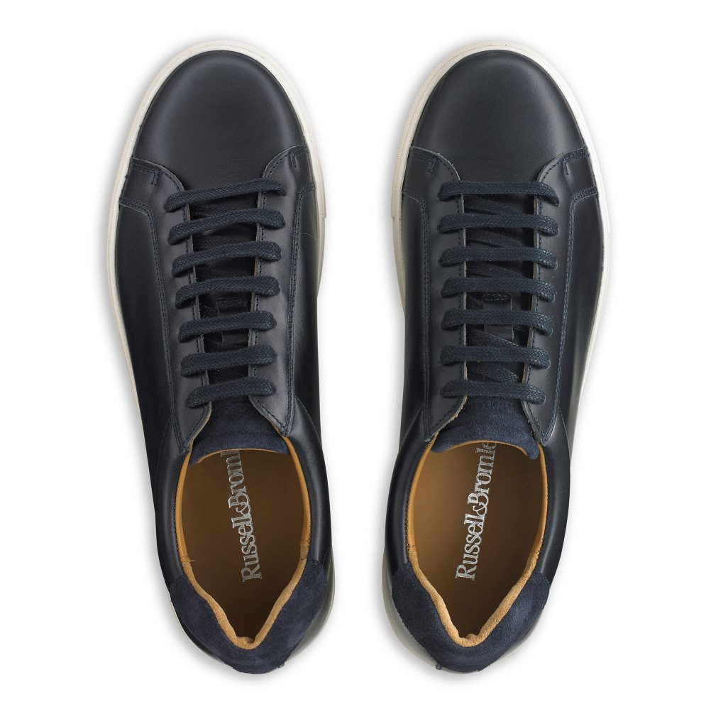 Russell And Bromley Downfield Derby Blonder Up Joggesko Herre Marineblå | 406TIXMA