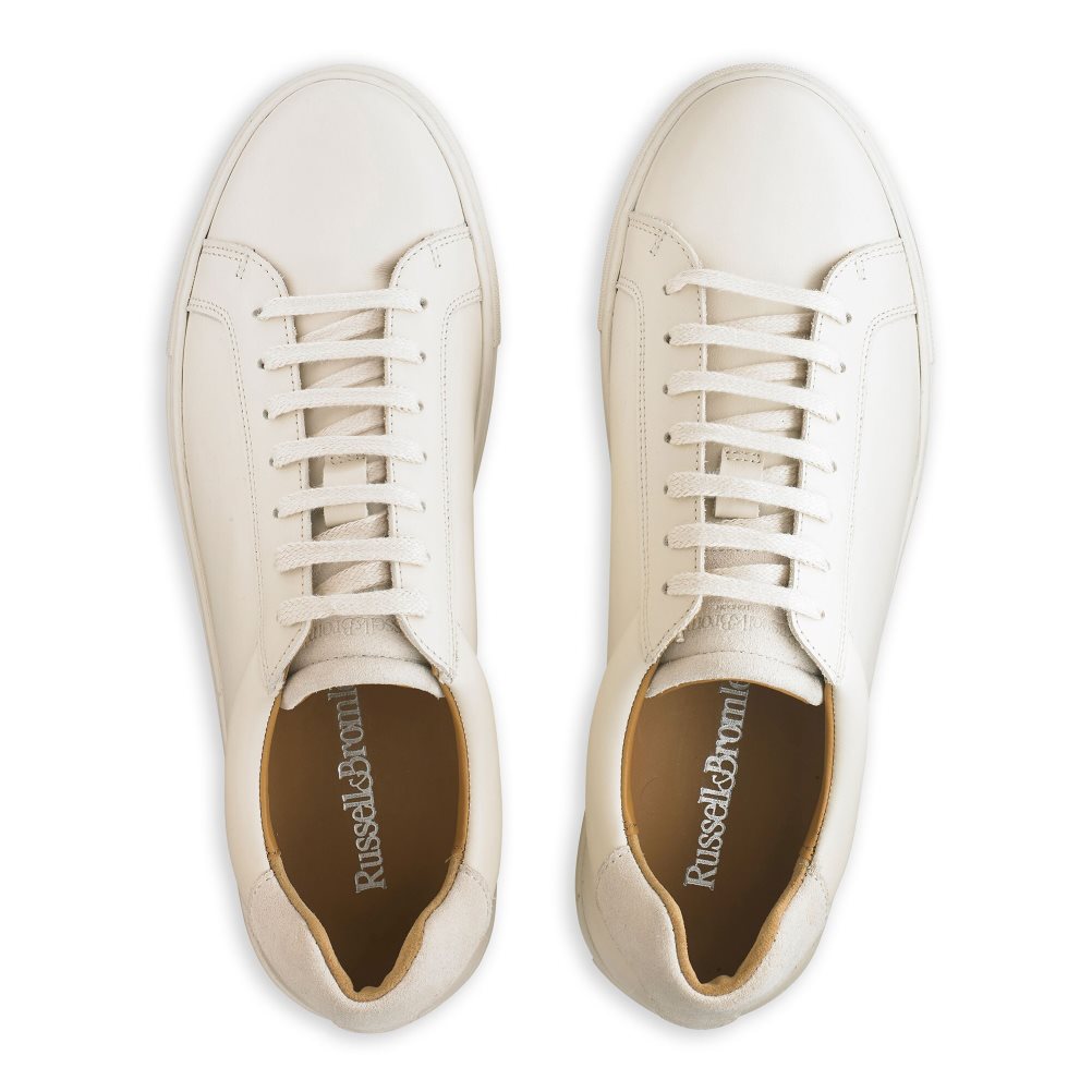 Russell And Bromley Downfield Derby Blonder Up Joggesko Herre Pisket Krem | 450CYBDI