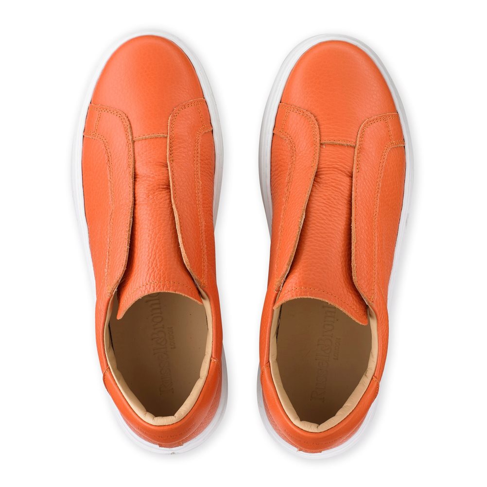 Russell And Bromley Dream Laceless Platform Sko Dame Oransje | 186IVFBL