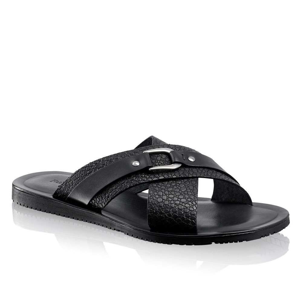 Russell And Bromley Dream Slidesandaler Herre Svarte | 467JNUIA