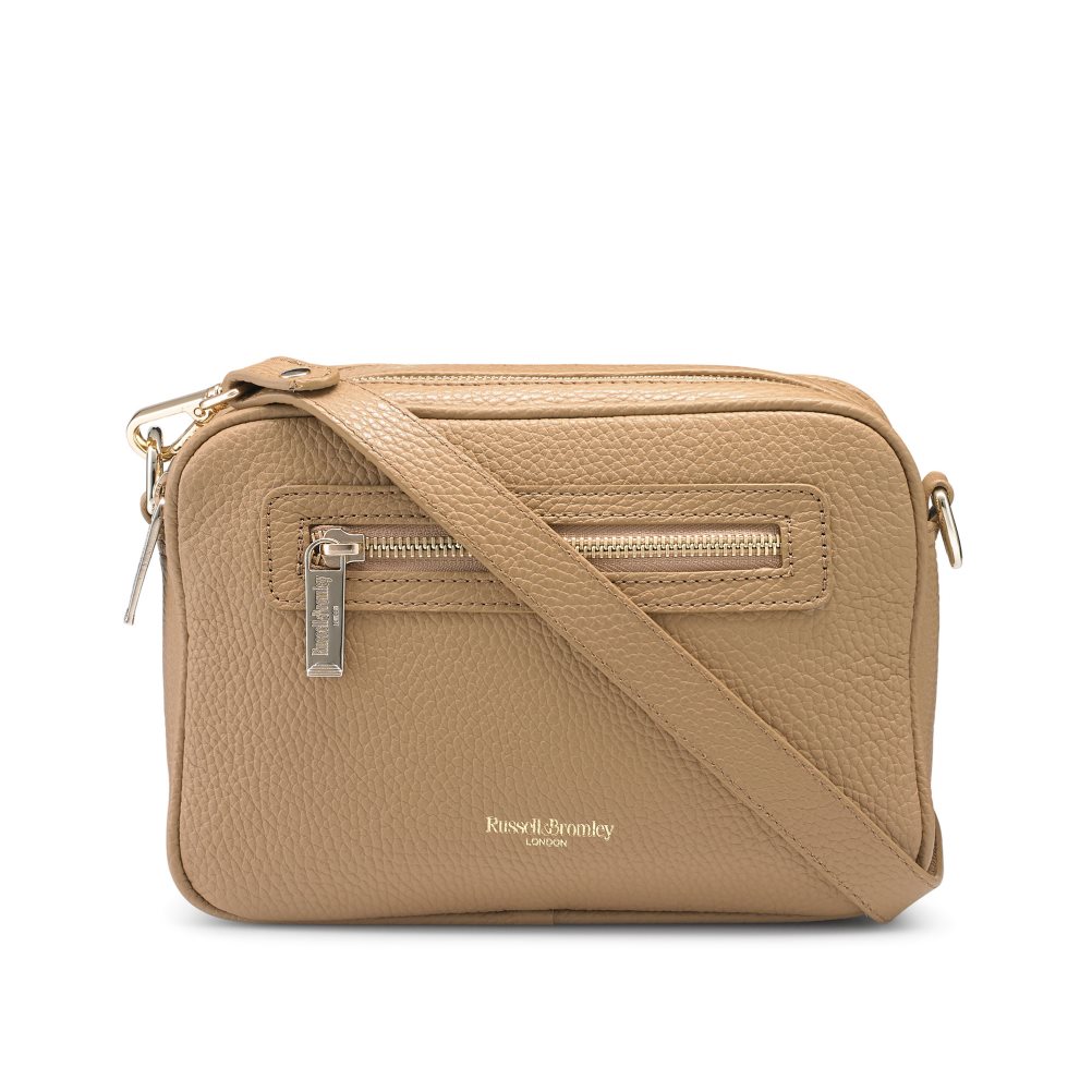 Russell And Bromley Dynamic Triple Zip Camera Crossbody Veske Dame Brune | 514ITMLY