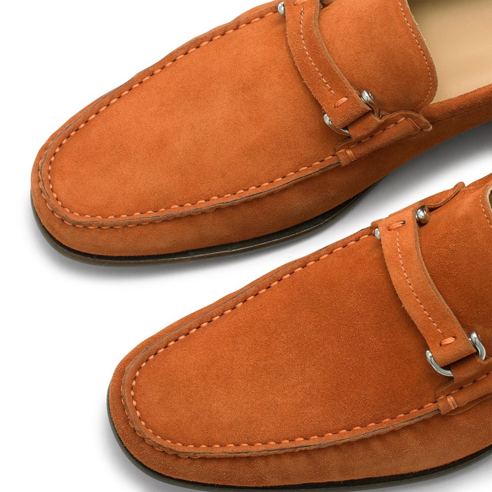 Russell And Bromley Elite Slip On Mokkasiner Herre Oransje | 153XRQLM