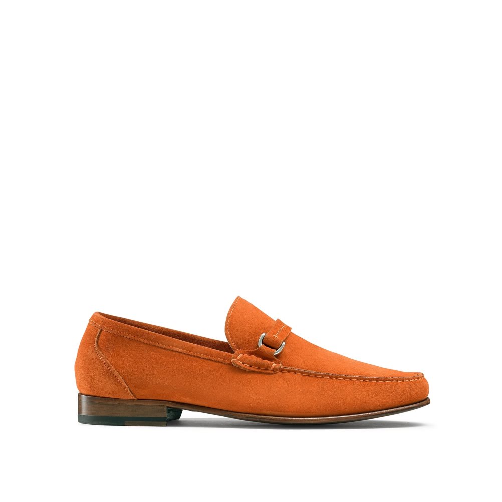 Russell And Bromley Elite Slip On Mokkasiner Herre Oransje | 153XRQLM