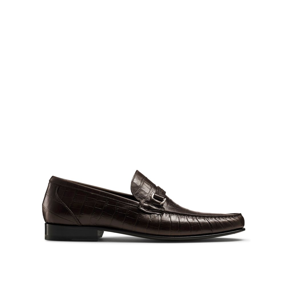 Russell And Bromley Elite Slip On Mokkasiner Herre Sjokolade | 321RLPFW