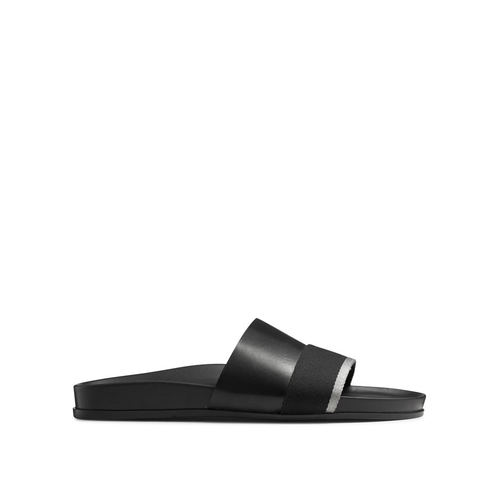 Russell And Bromley Fab Slip Badesandaler Herre Svarte | 079GAFVX