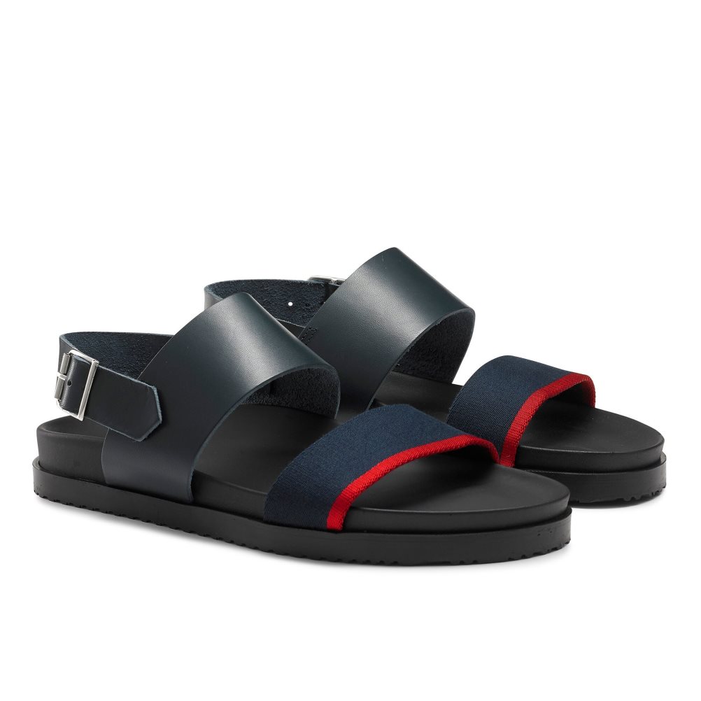 Russell And Bromley Fab Track Sandaler Med Ryggreim Herre Marineblå | 286VUEGS