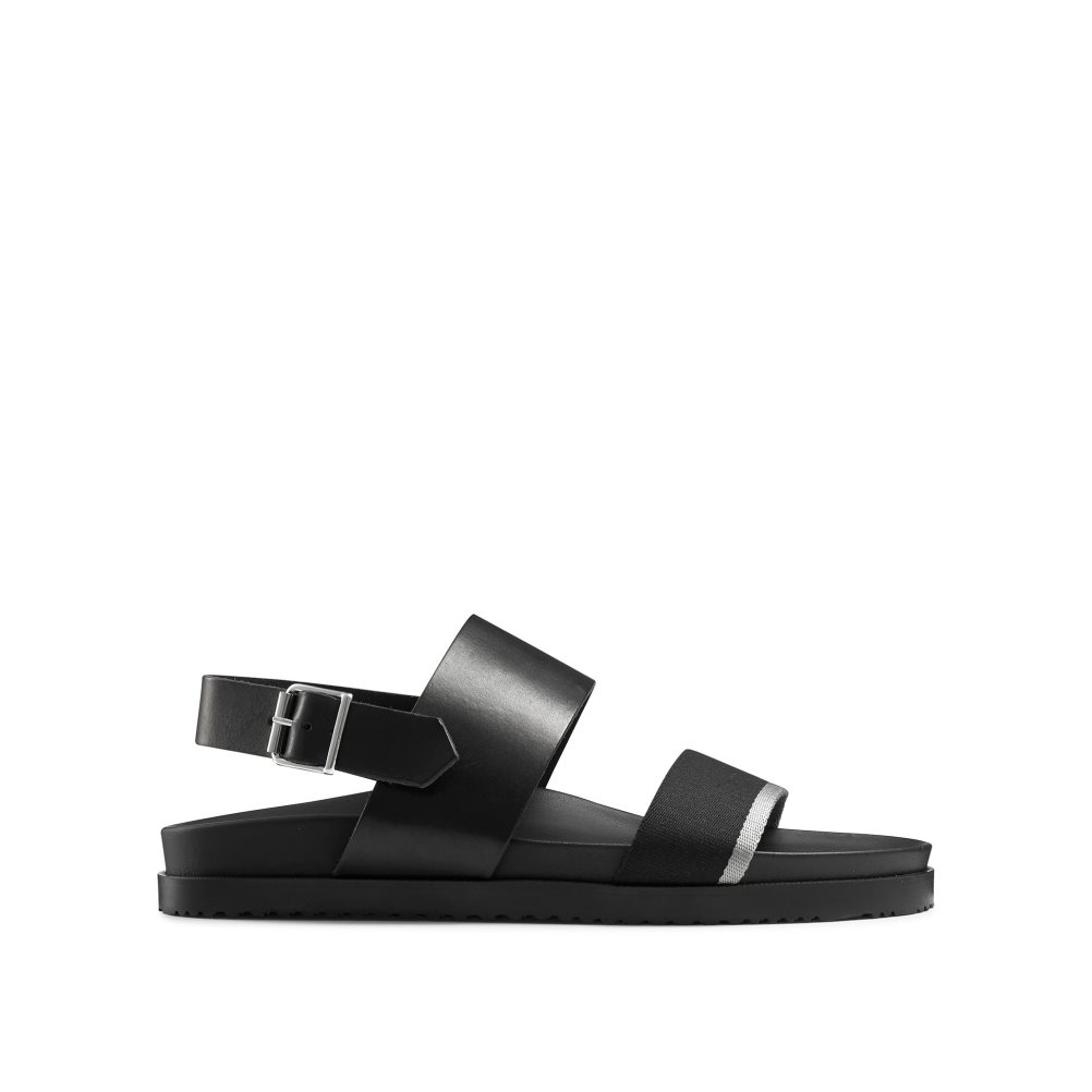 Russell And Bromley Fab Track Sandaler Med Ryggreim Herre Svarte | 840XCHBJ