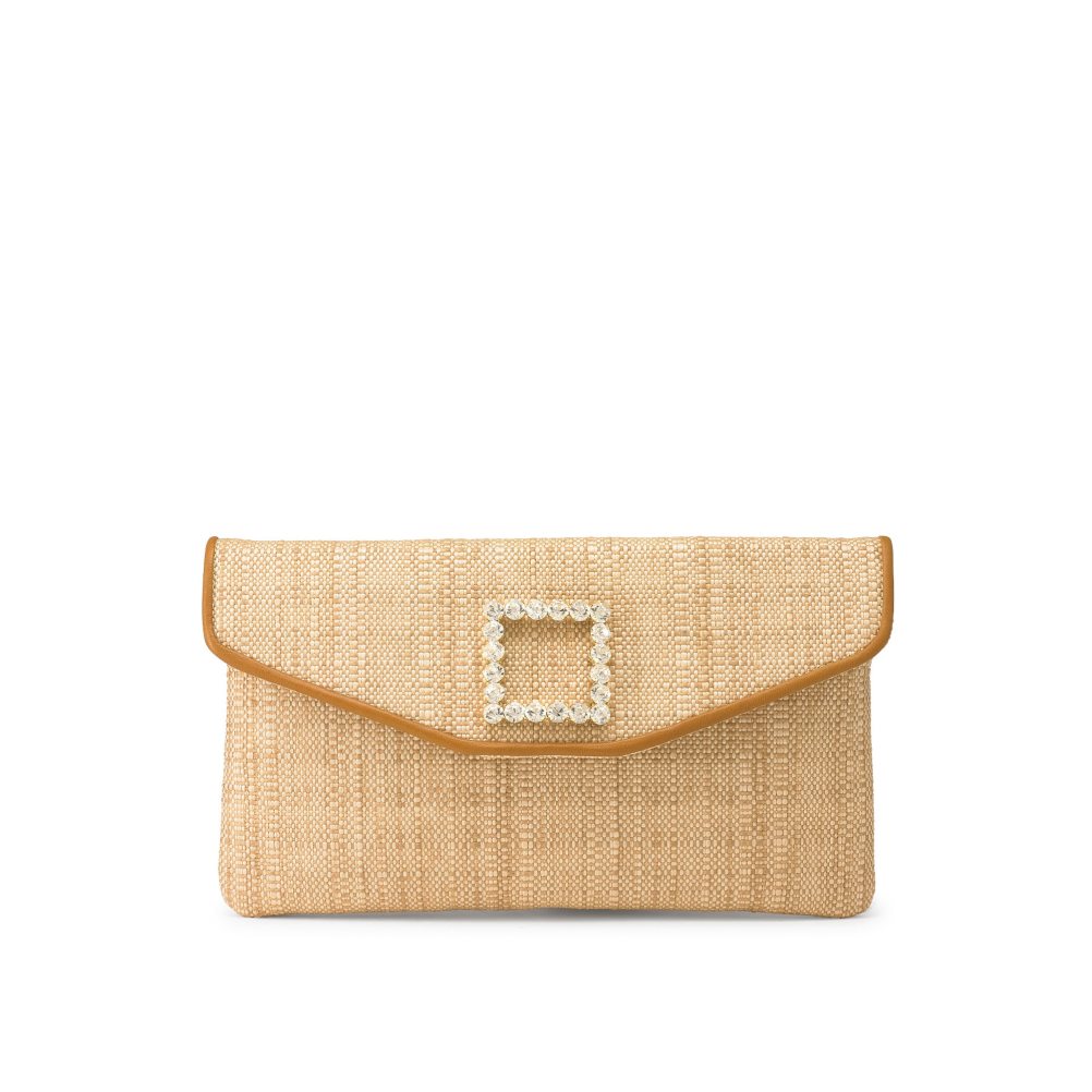 Russell And Bromley Fairytale Envelope Clutch Veske Dame Khaki | 059HDBZW