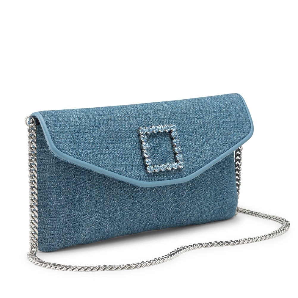 Russell And Bromley Fairytale Envelope Clutch Veske Dame Blå | 093UTPFW