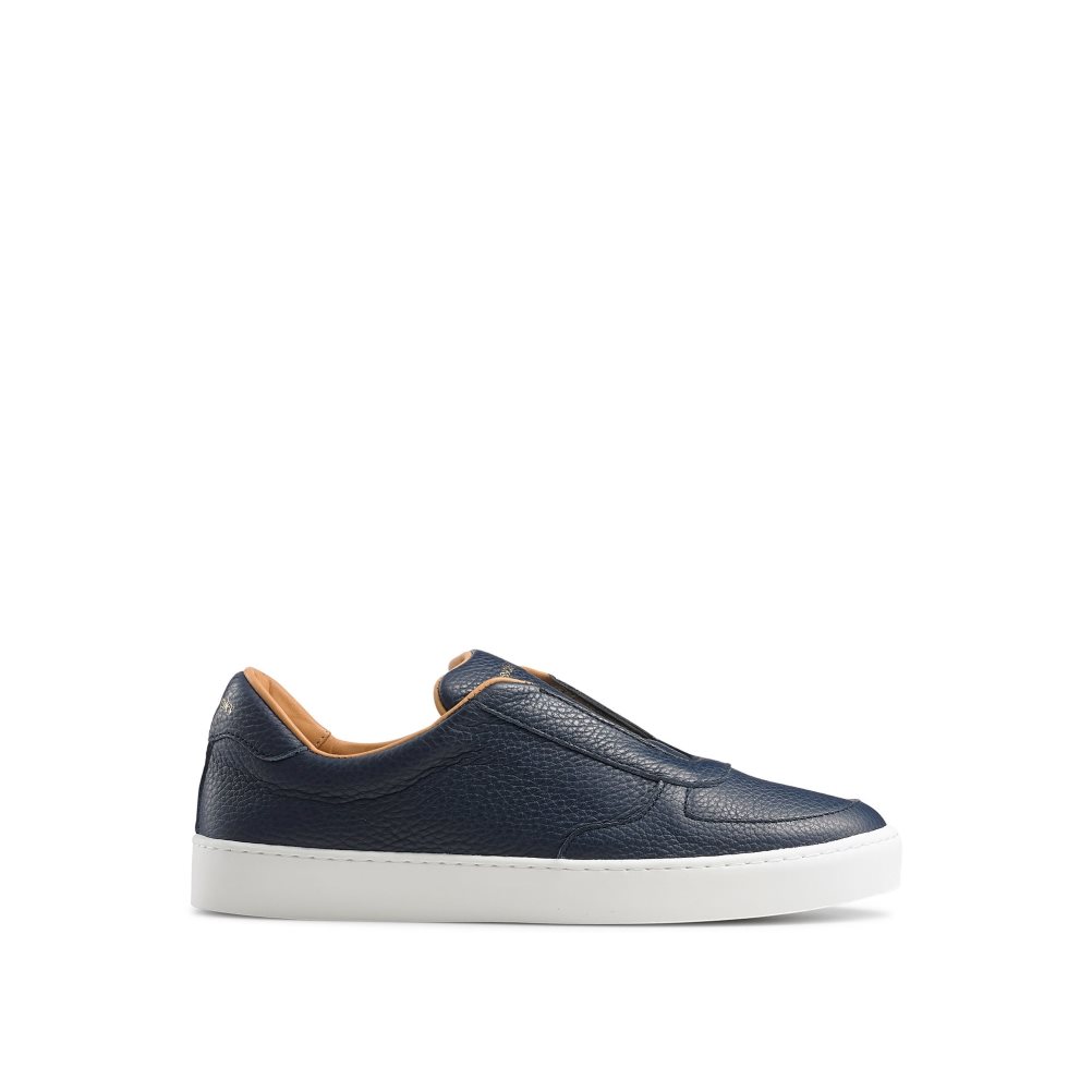 Russell And Bromley Fifth Ave Laceless Platform Sko Dame Marineblå | 826UPYZN